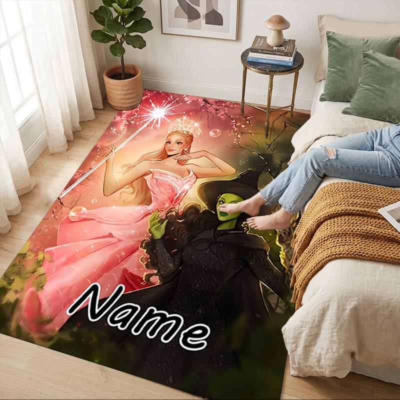 Personalized Name Light Shadow Living Room Non-Slip Area Rug Soft Carpet for Bedroom Playroom Sofa Office Home Decor Doormat