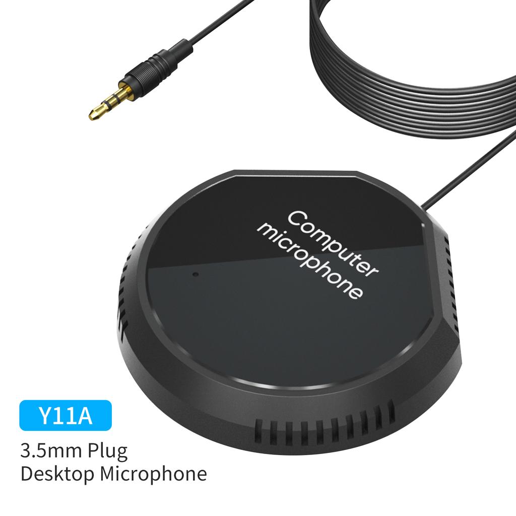 Desktop USB Conference Speakerphone Microphone 360 degrees  Omnidirectional Condenser Plug &amp; Play PC Computer Mic Support   Speaker Touch-Sensor 