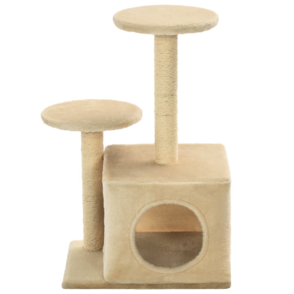 Cat Scratching Post with Sisal 60 Cm Beige