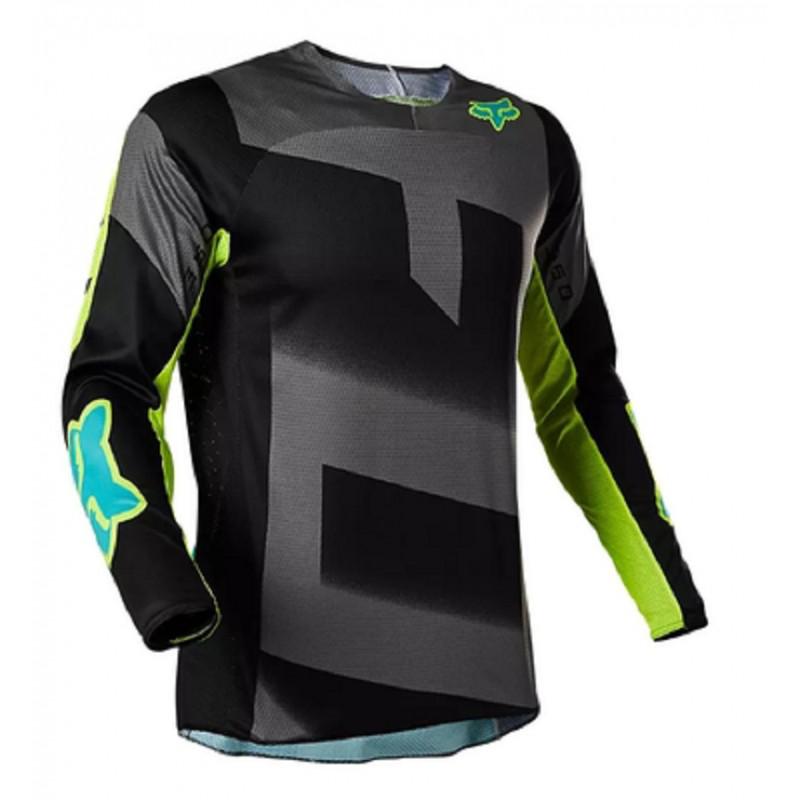 Mens Quick-Dry Long Sleeve Cycling Jersey Mountain Bike Downhill Shirt UV Protection Sport Top