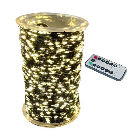 

Лампа из медной проволоки с 8 режимами освещения, мягкое свечение, дистанционное управление, водонепроницаемая 30m