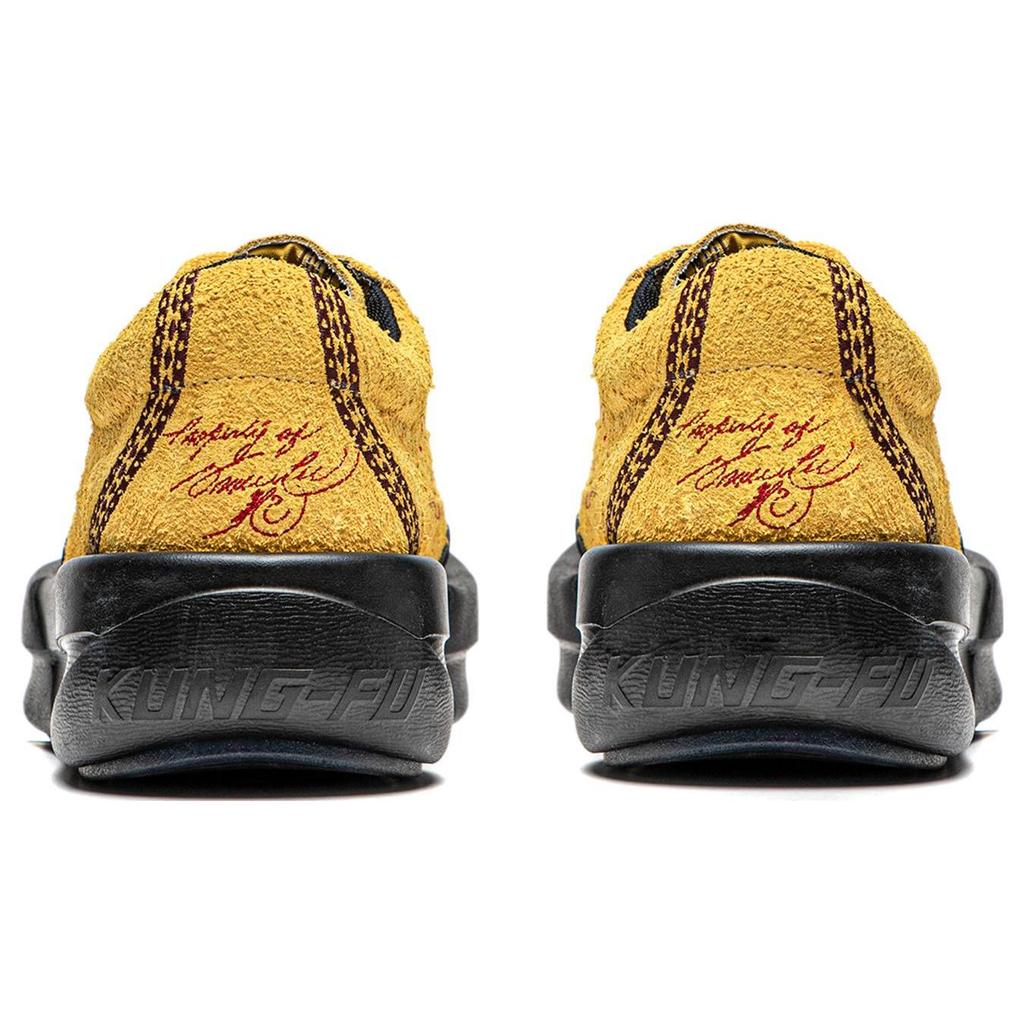 LIXIAOLONG x Li Ning Gongfu YANG Cushioning, Wear Resistant Low top Casual Shoes Unisex Bee Yellow AZGU023-1
