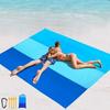 Beach Blanket Waterproof Beach Mat Quick-Dry For Adults Beach Essentials For Vacation Cruise Picnic Camping With Stakes