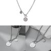 Geometric Titanium Steel Necklace For Men And Women With Polished Finish For Street Style And Casual Wear
