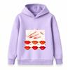Kids Boys Girls 100% Cotton Crew Neck Short Sleeve T-shirt, Fashion Lipstick Print Casual Soft Breathable Summer Tee Tops for Children Daily Wear