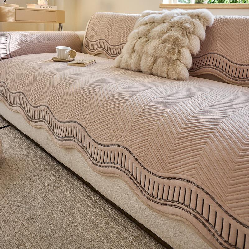 2026 All-Season Non-Slip Washable Cotton Sofa Cushion with Simple, High-End Style