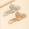 Fashion Crystal Tulip Flower Brooch Pins Shiny Women's Metal Brooches Alloy Pins Men Girls Party Badge Gifts