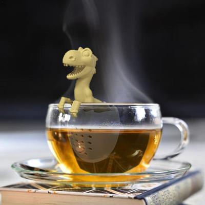 Schlüpfendes Dinosaurier-Teesieb aus Silikon