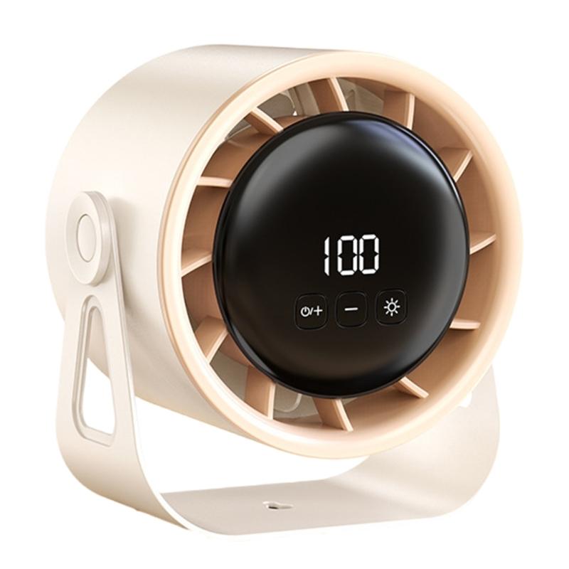 

Small Desk Fan with 360degree Rotation Low Noise Fan Suitable for Baby Strollers Office Home Travel and Outdoor Activity