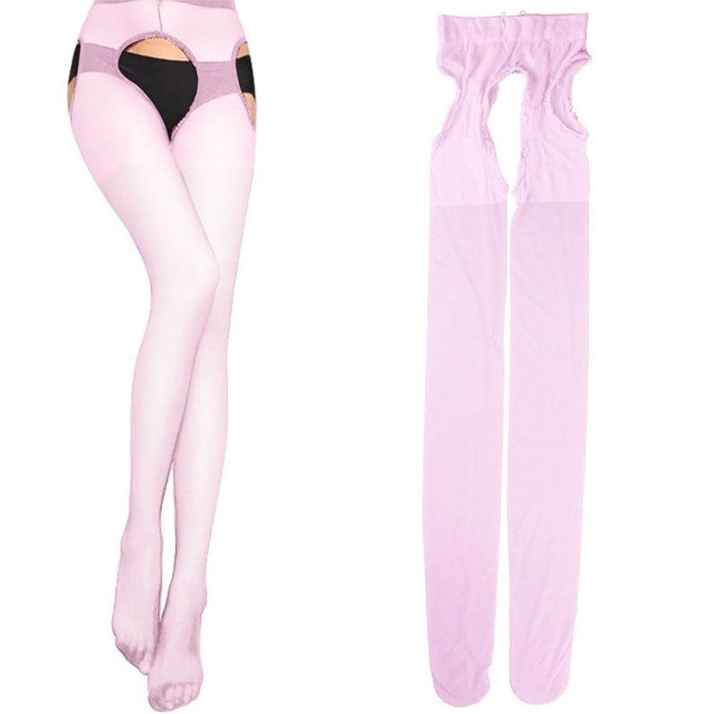 Open Crotch Stockings Crotchless Tights Stretchy Sheer Pantyhose Lingerie Seamless Sheer Pantyhose