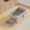 Stainless Steel Cat Bedpans Anti-splash Cover Cat potty New Cat Litter Box  Pet Supplies