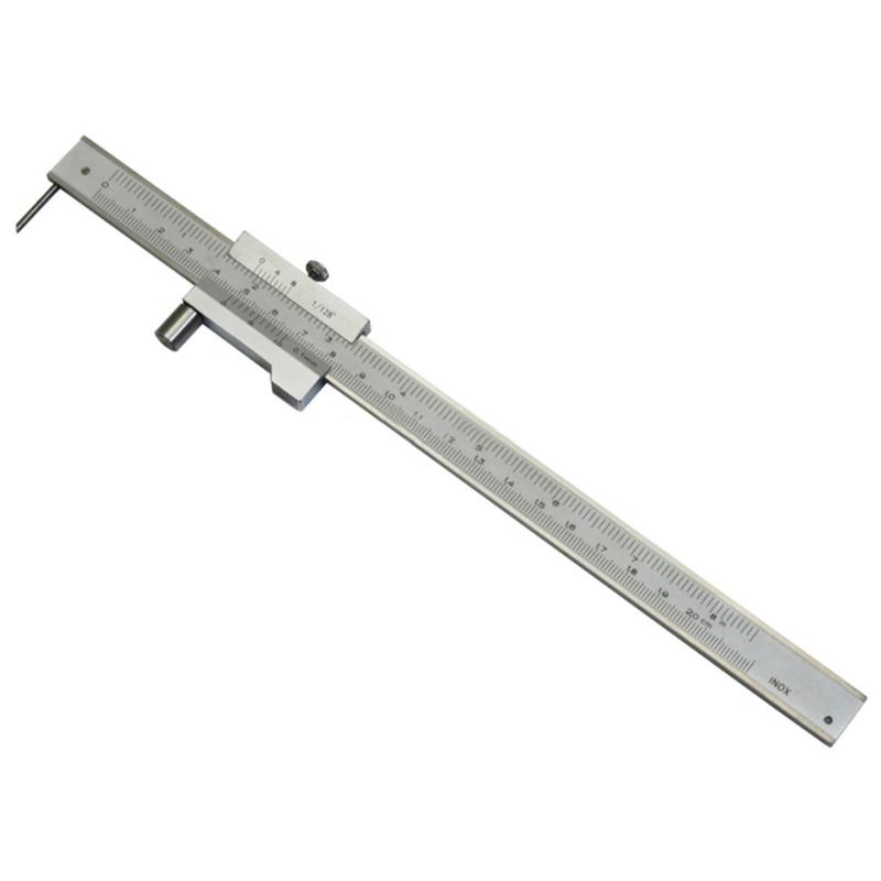 Student Friendly Stainless Steel Caliper 200/300mm Length Double Measurement System With Easy to Read Vernier Scale