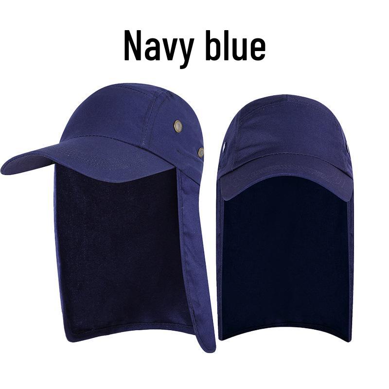 Men's Summer Sun Hat with UV Protection & Face Cover for Outdoor Activities