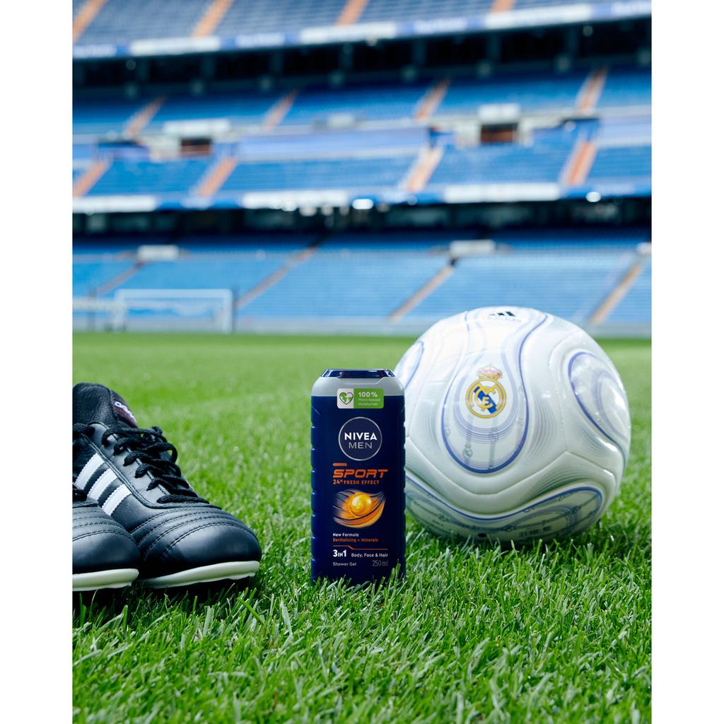 Nivea Men Sport 3W1 Żel Pod Prysznic Męski Do Ciała, Twarzy I Włosów 250 Ml