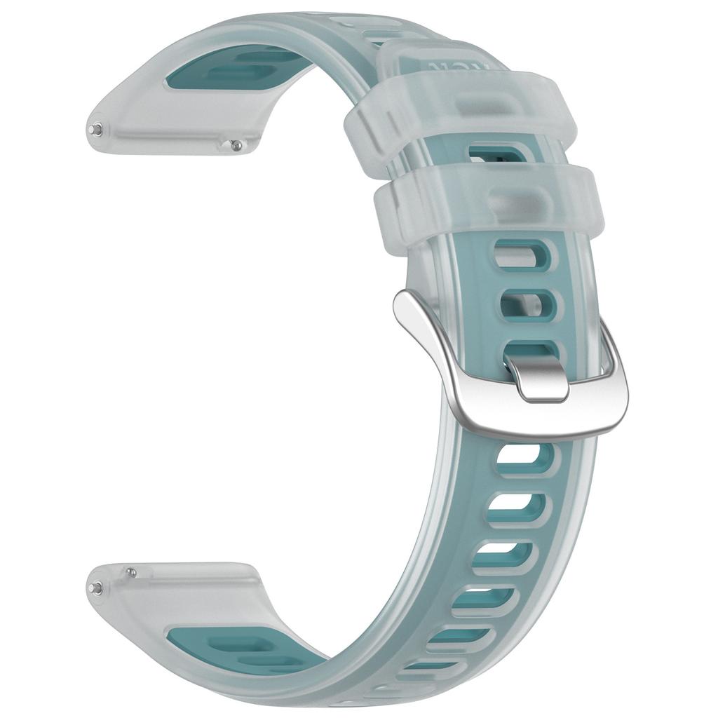 20mm 22mm durchsichtiges Gelee-Silikon-Uhrenarmband für Garmin Forerunner 570 Atmungsaktives Zwei-Farben-Ersatzarmband