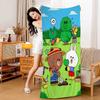 L-LINE ANIMATION FRIENDS Microfiber Printed Beach Towel Mountain Climbing Yoga Beach Swimming Running Absorbent Soft Towel