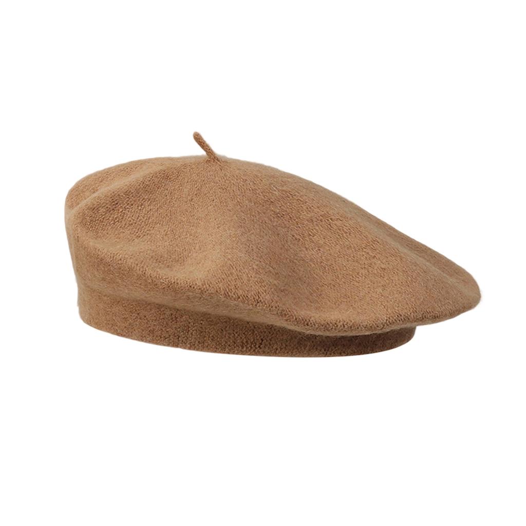 French Style Beret Hats For Fall And Winter Unisex Stretchy Soft Acrylic Blend Solid Color Elegant Retro Headwear