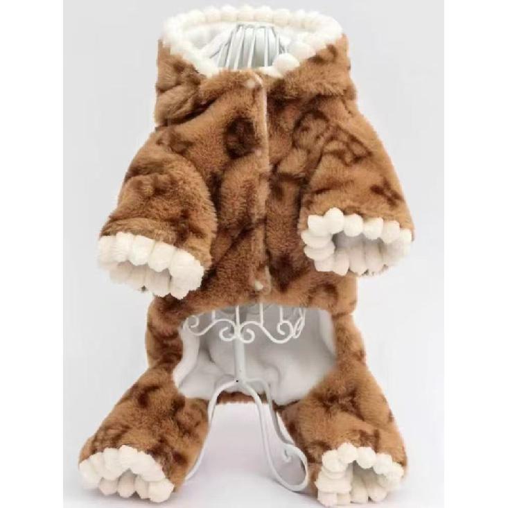 Winter Autumn New Pet Fleece-Lined Thickened Four-Legged Clothes for Small Medium Dogs (Teddy Poodle) Cats 5