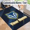 Custom Text Printed Rug Warrington Wolves Non Slip Floor Carpet For Home Room Decor