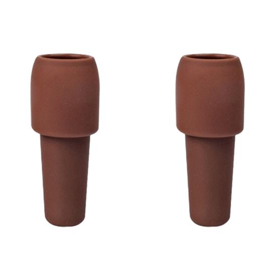 2 Pcs Wine Stoppers Bottle Corks Silicone Great Double Seal Leakproof No Odor Food Grade Resuable Elastic Universal Fresh-keeping Champagne Wine Beer