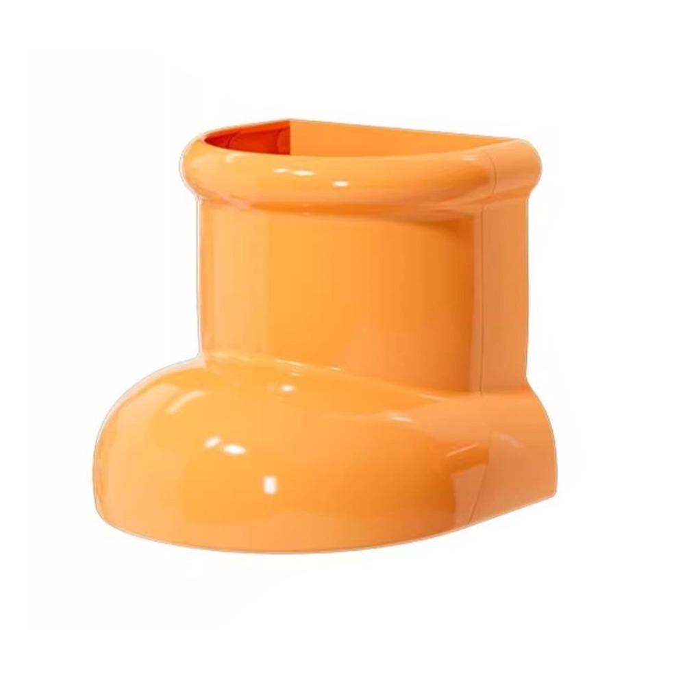 

Wall-mounted Refrigerator Storage Box Boot Kitchen Organizer Rack Cute Makeup Brush Organizer помаранчевий