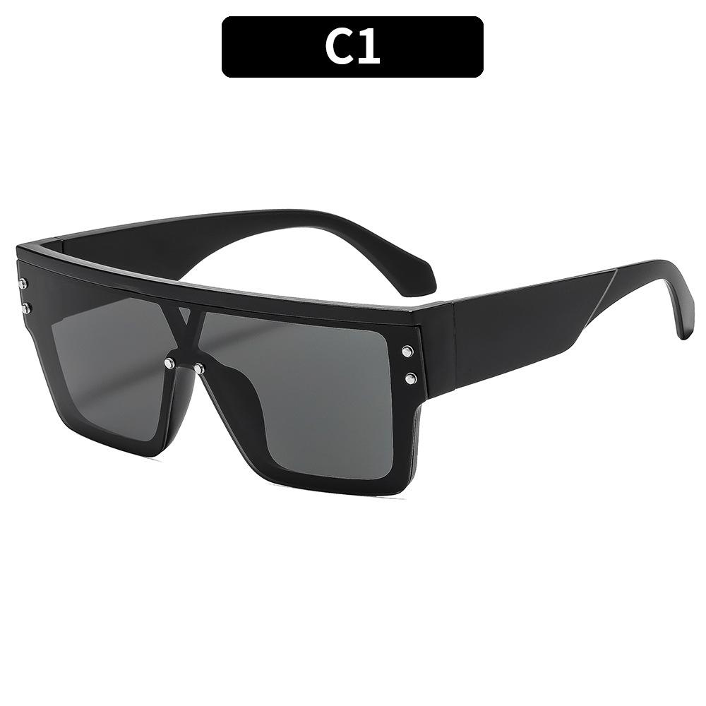 

Large Frame Square Sun Glasses for Women Men Simple Sunglasses Travel Beach Shades Lady Man UV400 Lents De Sol Mujer no case