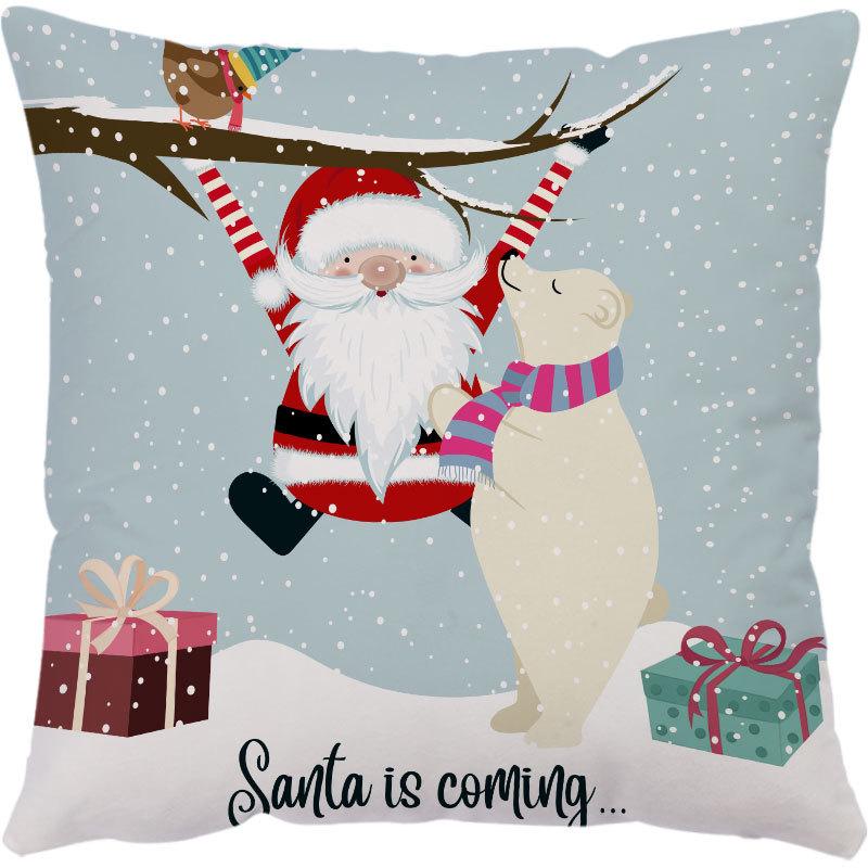 Amazon Hot Pillow Cartoon Doll Vánoční polštář Povlak na polštář Povlak na polštář na pohovku Povlak na polštář na sedák