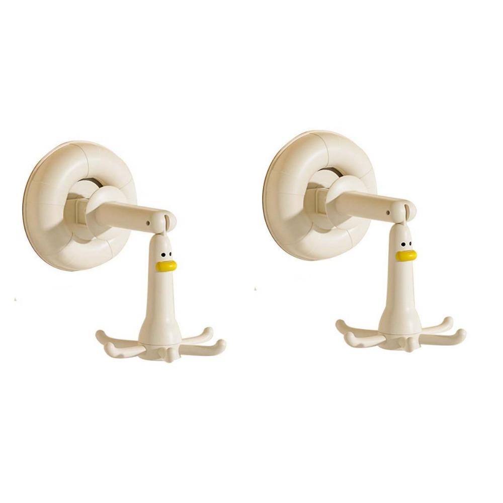 2Pcs Plastic Six Claw Hook Punch-free Cookware Spoon Storage Rack Kitchen Utensil Holder  for Home