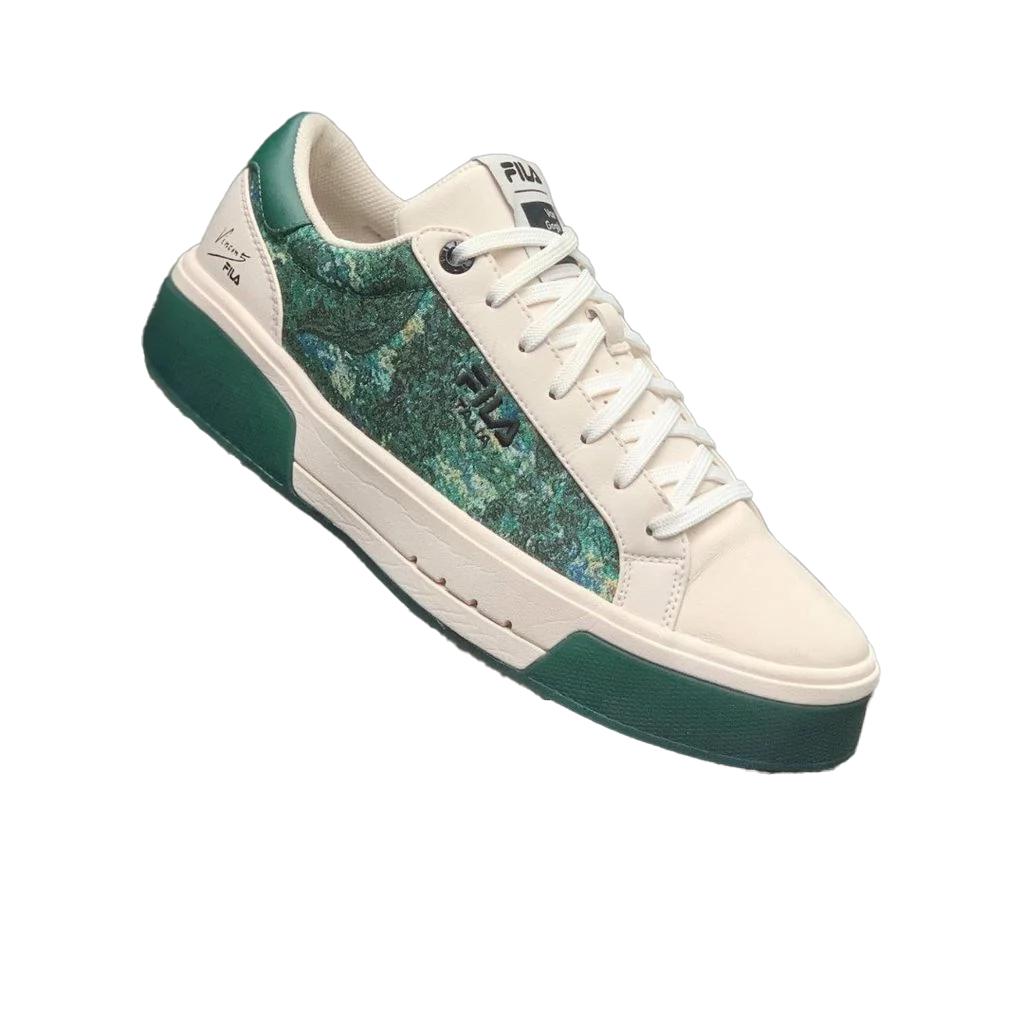 Fila Van Gogh Museum X  Collaboration 1911 Vintage Casual Low-Top Sneakers Men Sneakers Green F12M312211FJG