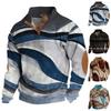 Spring And  Men's Standing Collar Sweatshirt Is Outdoor Casual Sweaters Tops