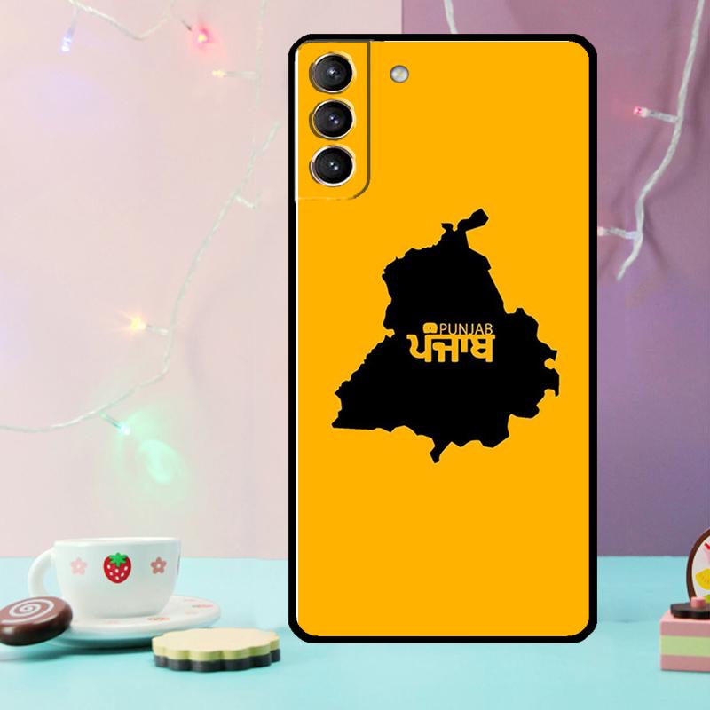 Punjab Map Phone Case For Samsung Galaxy S25 Ultra S20 S21 S22 S23 S24 Ultra Plus S9 S10 S25 FE Cover