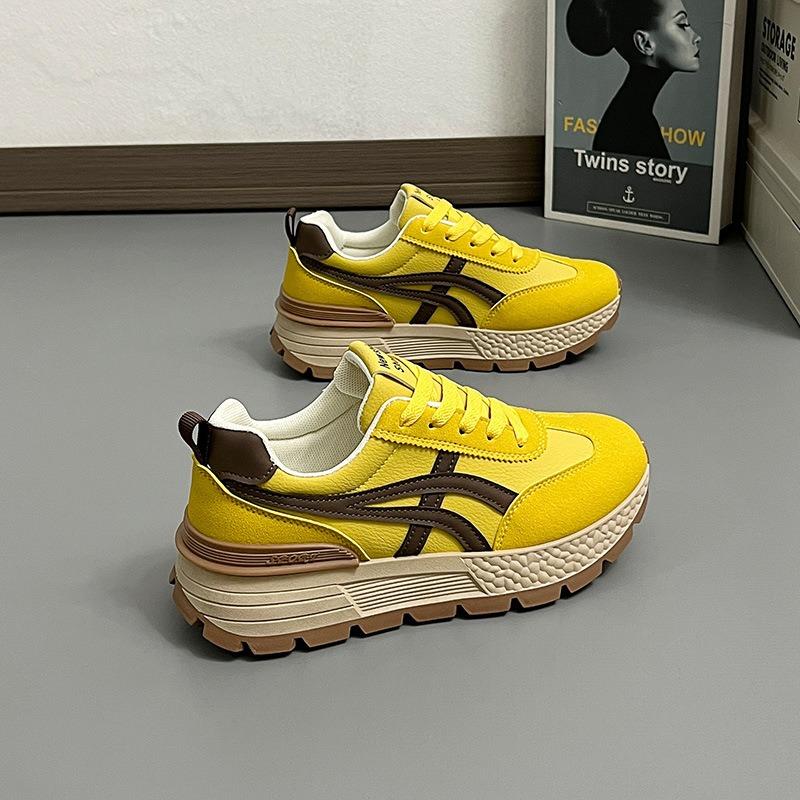 Korean Style Women Round Toe Non Slip Casual Fashion Versatile Outdoor Sneakers