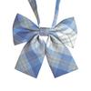 1Pc Clothing Decoration Fashion Bow Tie Gentle Girl Sweet Polyester Grid Stripe Collar Insignia