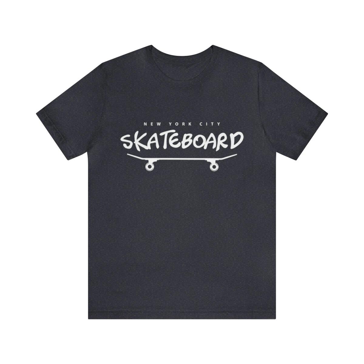 

Skateboard T shirt NewYork City, Skating T shirt, New York City Skate Tee Shirt S
