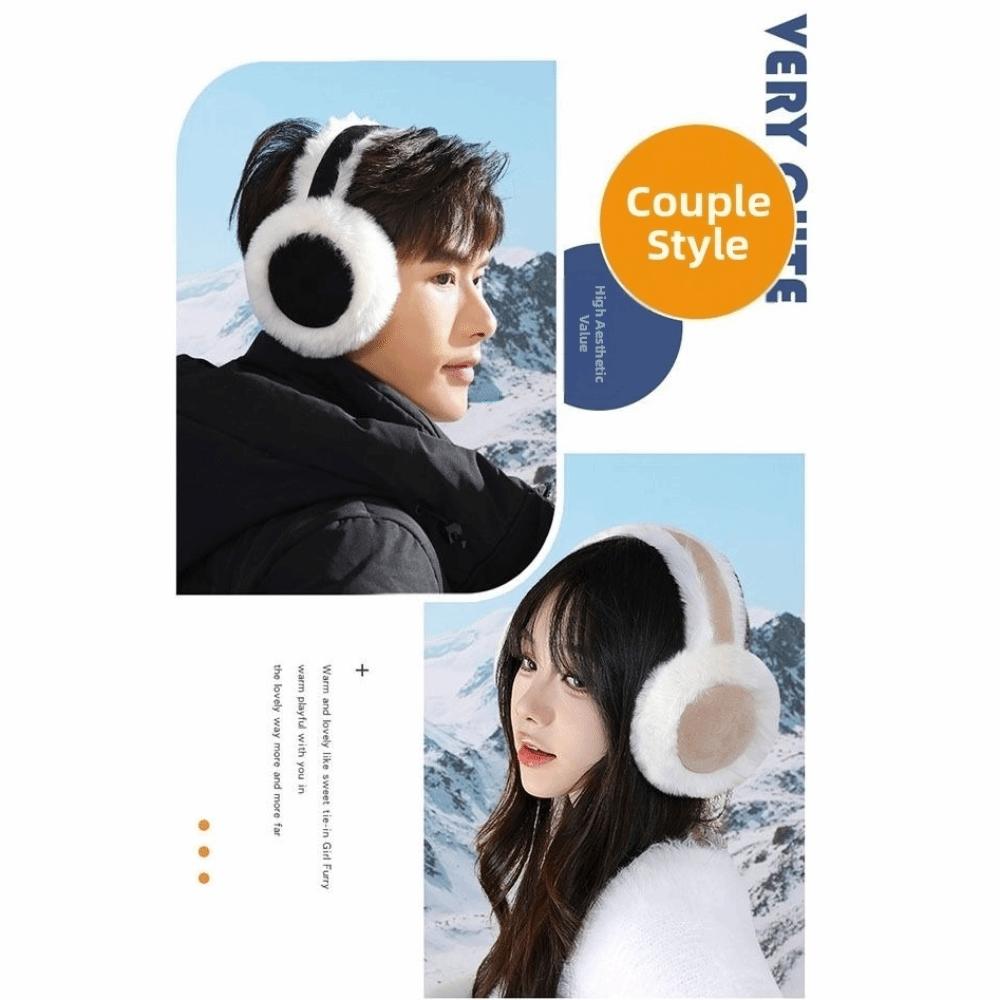 Warm Plush Earmuffs Cold Protection Antifreeze Ear Protectors Faux Fur Ear-Muffs Soft Suede Foldable Earflaps For Women Man