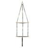 Wall Hanging Corner Shelf Bohemia Handmade Cotton Rope 1/2 Tier Triangle Storage Shelf Farmhouse Rustic Wood Potted Plants Planter Craft Display Rack
