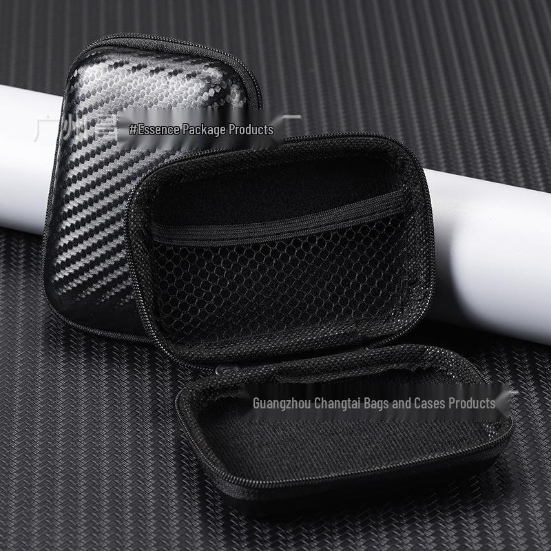 In-Stock Black EVA Zipper Bag: Earphone, Hard Drive, Tool & Data Cable Storage and Protection Case