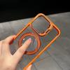 Applicable To IPhone17 Transparent Magnetic Lens Dual Bracket Mobile Phone Case Apple 16 Lens Film Protective Case 15