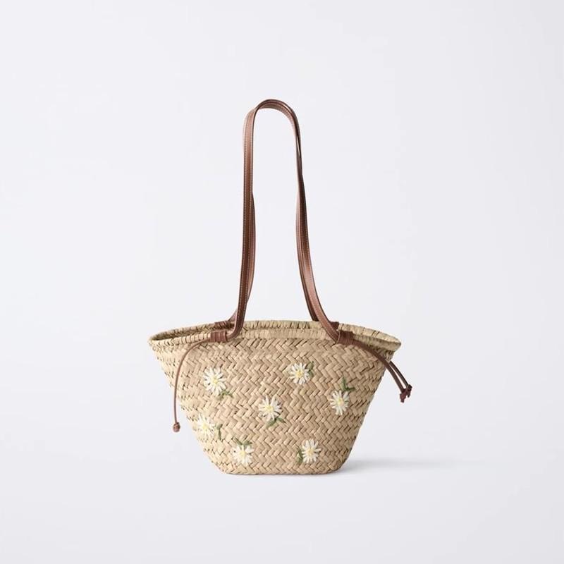 Casual Wicker Woven Basket Bags Rattan