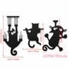 [TG835]Cute Creative Metal Black Cat Bookmark For Library Room Journal Gift Classroom Desk Bookshelf Stationery Metal Bookmark