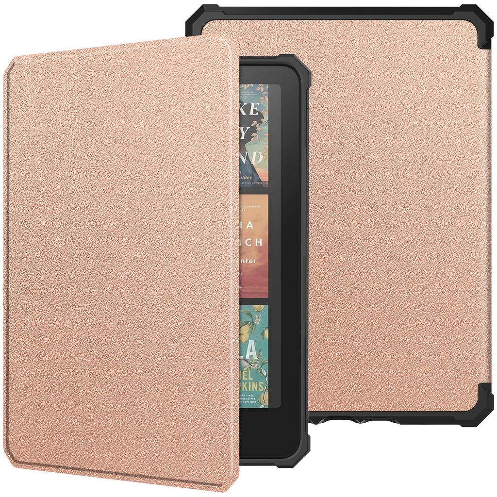 For Amazon Kindle Paperwhite (2024)/Kindle Colorsoft Case PU Leather + TPU E-Reader Cover Auto Wake/Sleep