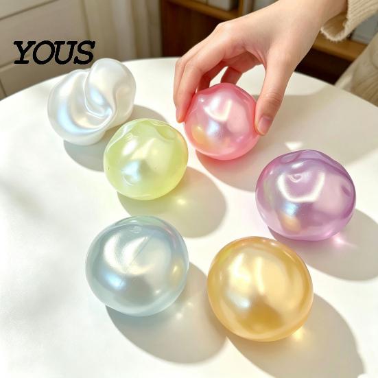 Durable TPR Kneading Toys 2.36 Inch Slow Rise Fidget Toy, Squeeze Ball Sensory Toy for Kids, Rising Stress Relief Boys Girls, Non-sticky Washable