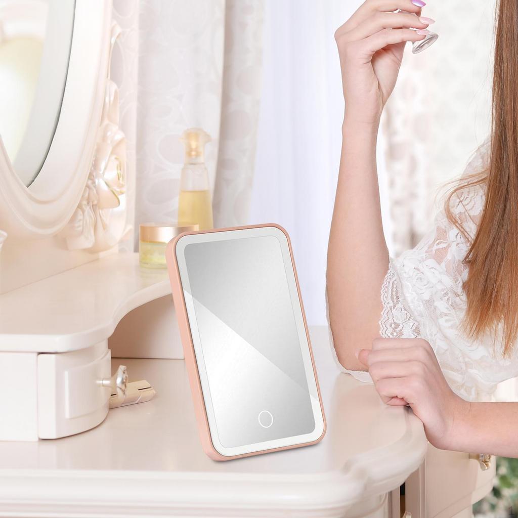 Car Sun Visor Vanity Mirror ,Rechargeable Makeup ,Tabletop Cosmetic Light up