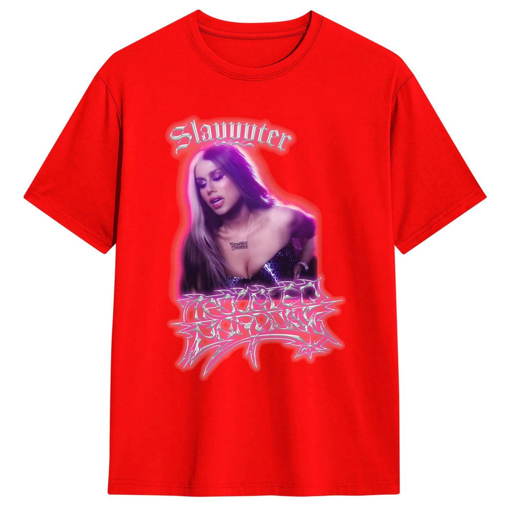 Summer Troubled Paradise Slayyyter Fashion Tshirts 100 Cotton Tshirt For Unisex Y2k Classic Short Sleeve Top Tees