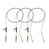 Pack of 3Pcs Carp Fishing Quick Links Swivels Hair Rigs Clip Sleeves and 81cm Braided Thread 6