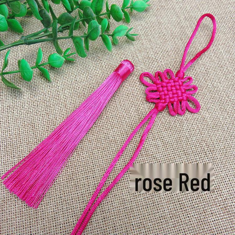Chinese Knot Car Pendant - Handmade Tassel Accessory (Pack of 6)
