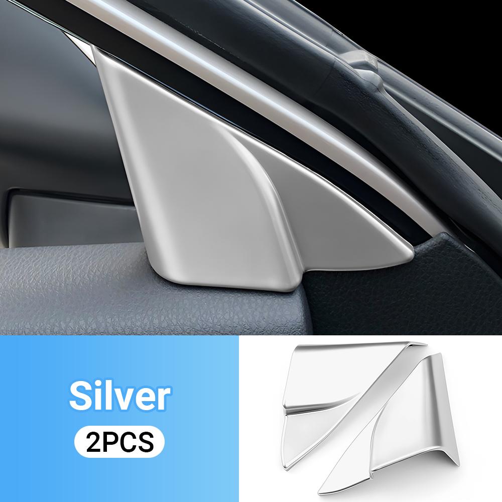 ABS Car A Pillar Door Stereo Audio Speaker Cover Case Trim Stickers For Toyota Camry XV70 2018 Hybrid