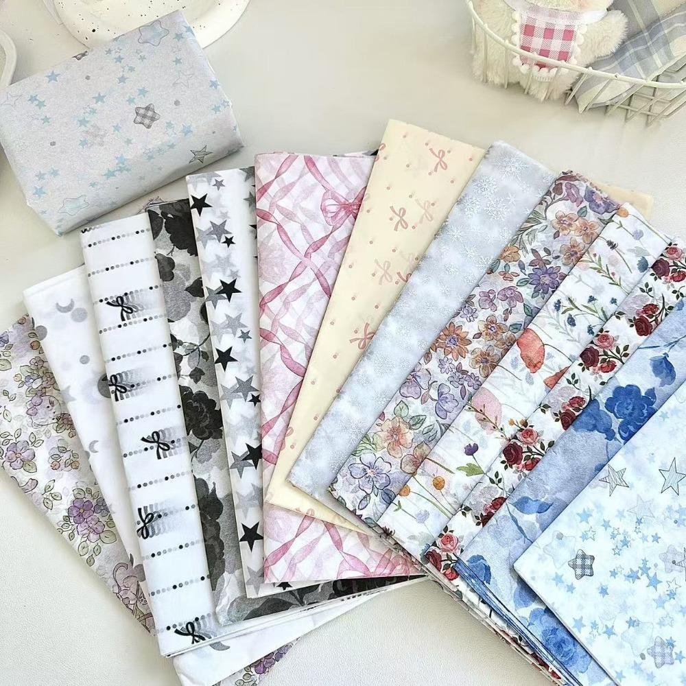 10PCS Bowknot Design Hand-Kneaded Paper Hand-rubbed Cotton Paper Gift Wrapping Paper  Festival Gift