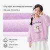 Xiaoyinman Girls' Casual Slit Hem Pullover Sweatshirt