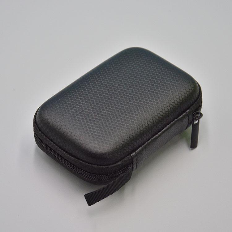 EVA Shockproof & Waterproof Storage Bag - Black, Portable Hard Drive & Cable Organizer with Earphone Compartment